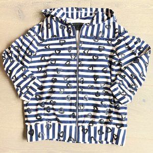 Large MARC BY MARC Blue/White Hoodie Sweatshirt